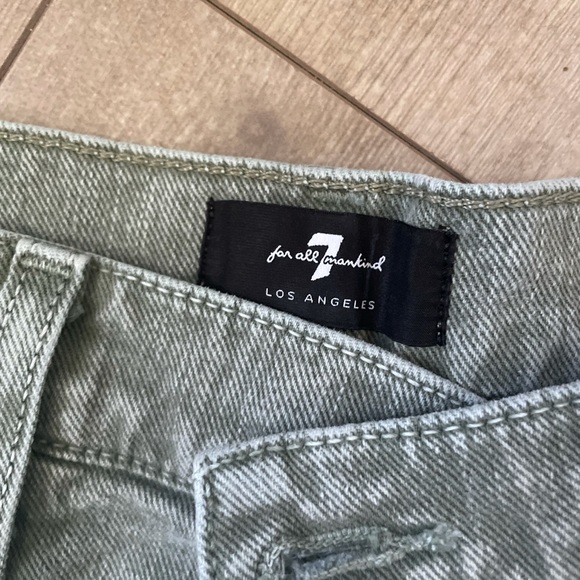 NEW 7 FOR ALLMAN KIND HIGH WAISTED SHORTS - Picture 8 of 10